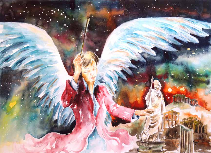 Athena Kağıt Üzerine Suluboya 44x62 cm. 2016-büyük