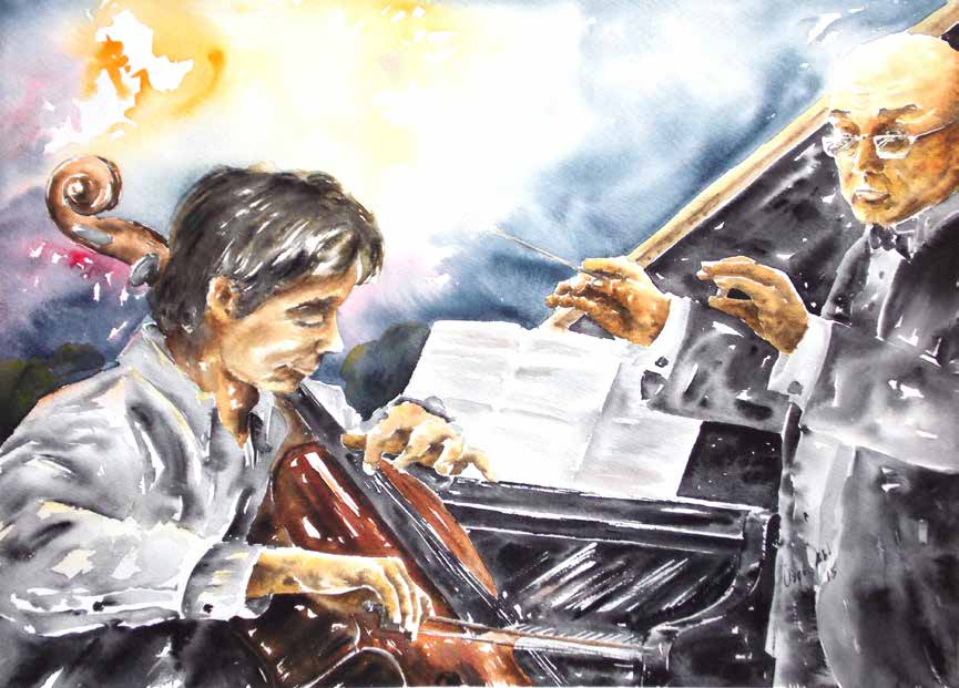 Aynı Duygular Kağıt Üzerine Suluboya 50x70 cm. 2015büyük