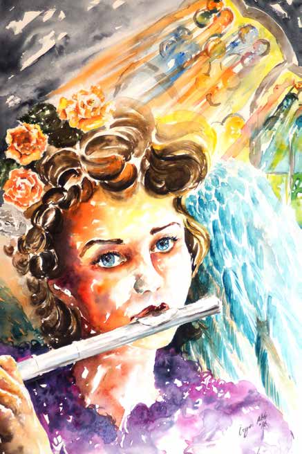 Bahar Melodisi-Kağıt Üzerine Suluboya-54x36 cm.-2016