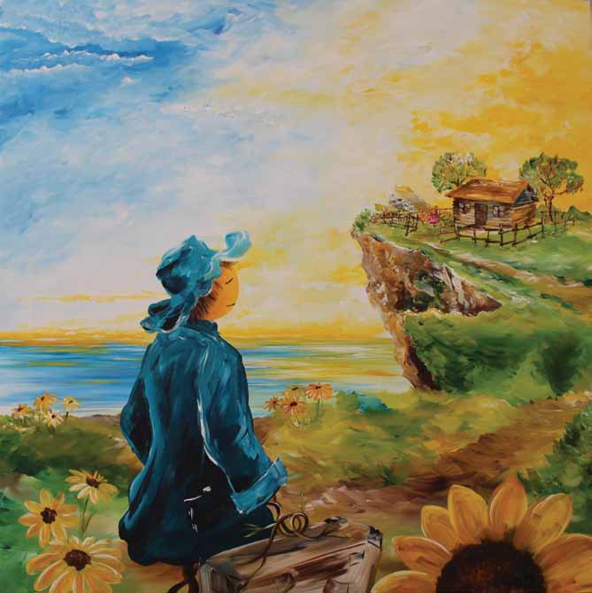 “Eve”, T.Ü. Akrilik, 2017, 76x76 cm.