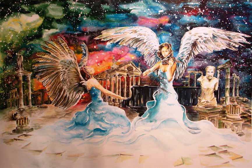 İhtiyar Balıkçı-Kağıt Üzerine Suluboya-125x185 cm.2016