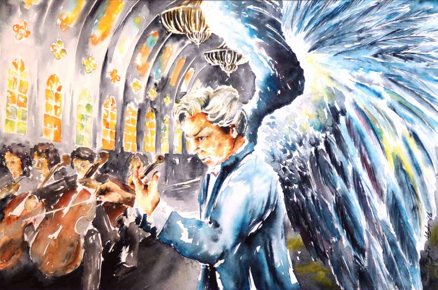 İlahi Güç Kağıt Üzerine Suluboya 36x54 cm. 2016