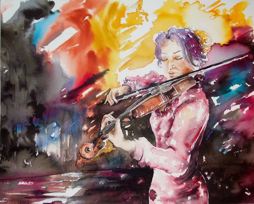 Resital Kağıt Üzerine Suluboya 56x66 cm. 2015büyük