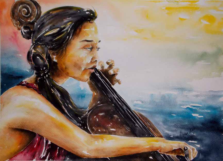 Solist Kağıt Üzerine Suluboya 50x70 cm. 2015