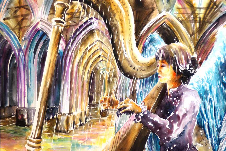 Sonsuzluğun Sesi Kağıt Üzerine Suluboya 36x54 cm. 2016